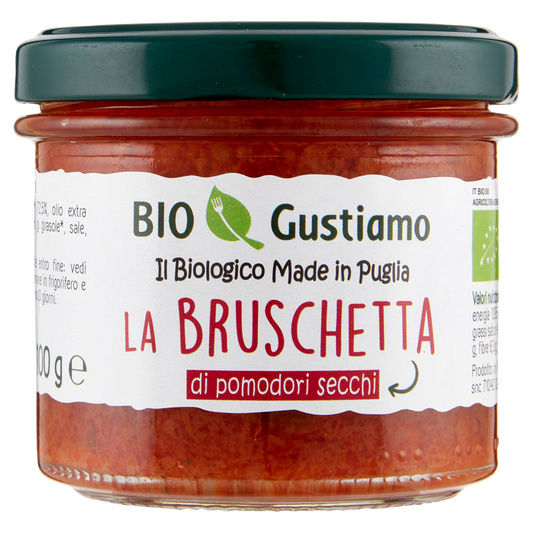 BIO GUSTIAMO CREMA DI POMODORI SECCHI 100g (6 in a box)available from our italian retail store