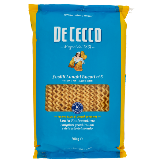 DE CECCO FUSILLI LUNGHI BUCATI N°5 500 GR