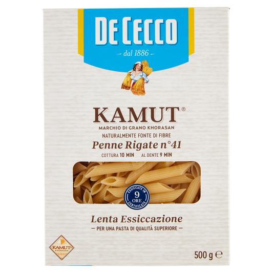 DE CECCO PENNE RIGATE KAMUT 500g (12 in a box)