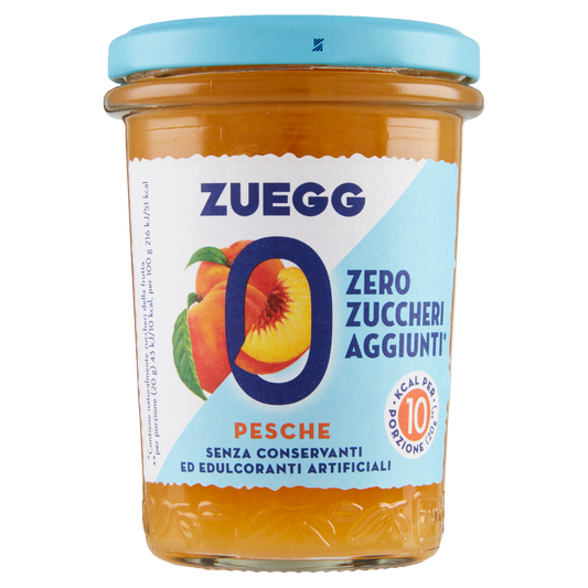 ZUEGG CONFETTURE PESCHE no added sugar 220g (8 in a box)