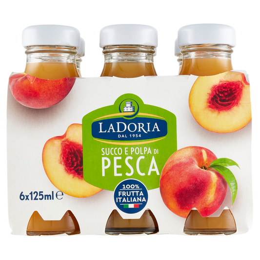 LA DORIA SUCCO PESCA X6 125ML X6  (4 in a box)
