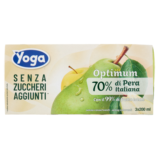 YOGA BRICK PERA 200X3 no added sugar 600ml (8 in a box)
