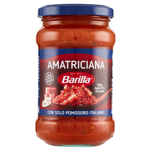 BARILLA SUGO AMATRICIANA 300g (8 in a box)available from our italian retail store