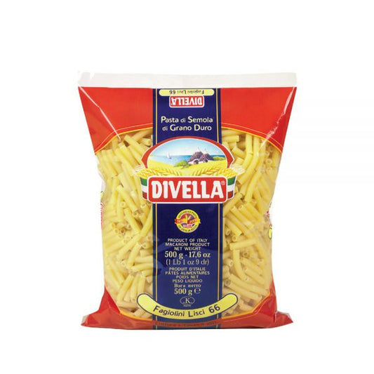 DIVELLA PASTINA FAGIOLINI LISCI N.66 500g (24 in a box)available from our italian retail store