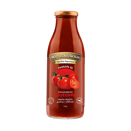 BOTTEGA DI SICILIA PASSATA DI CILIEGINO 500g (12 in a box) available from our italian retail store