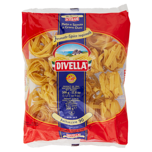 DIVELLA FORMATI SPECIALI FETTUCCINE NIDI 500g (12 in a box)available from our italian retail store