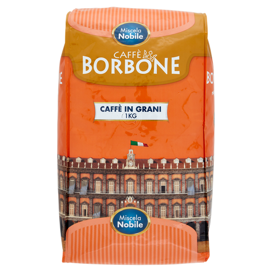 BORBONE NOBILE CAFFE' IN GRANI 1 KG (6 in a box)