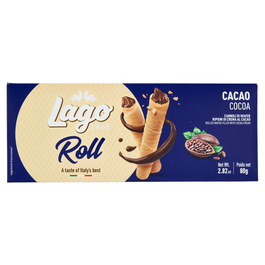 LAGO ROLL CACAO 80g (24 in a box)