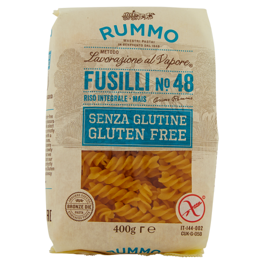 RUMMO FUSILLI SENZA GLUTINE 400g (12 in a box) available from our italian retail store