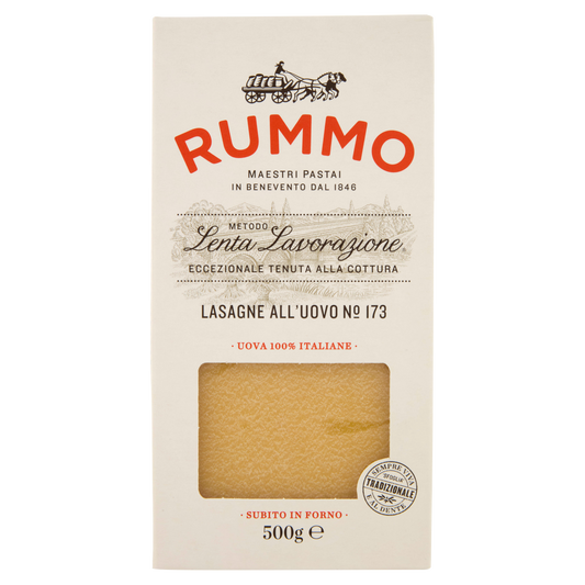 RUMMO LASAGNE ALL'UOVO 500g (12 in a box) available from our italian retail store