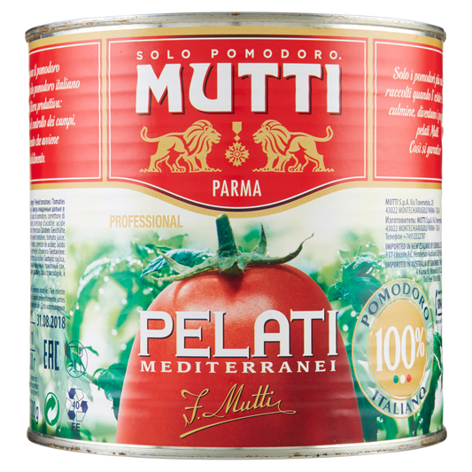 MUTTI PELATI MEDITERRANEO 2.5 kg (6 in a box)