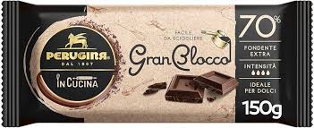 PERUGINA GRANBLOCCO DARK CHOCOLATE FONDENTE 70% 150g (23 in a box)available from our italian retail store