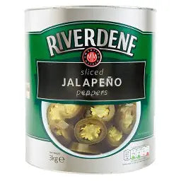 RIVERDENE SLICED JALAPENO PEPPERS  3KG TIN