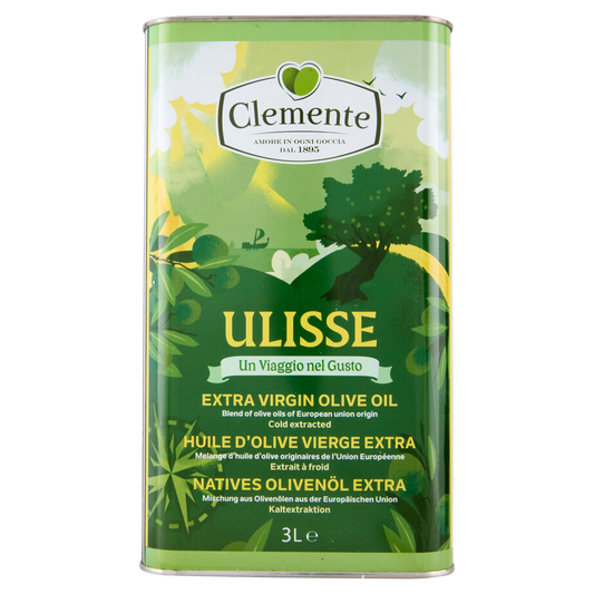 CLEMENTE OLIO EXTRA VIRGIN (ULISSE) 3lt (4 in a box) available from italian retail store