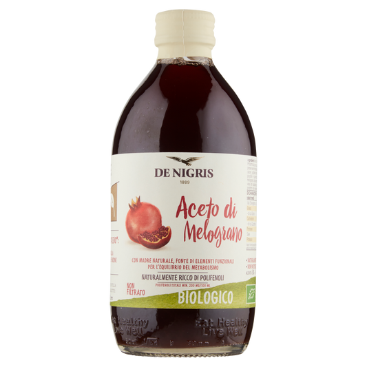 DENIGRIS ACETO DI MELOGRANO ORGANIC 500ml (6 in a box)available from our italian retail store