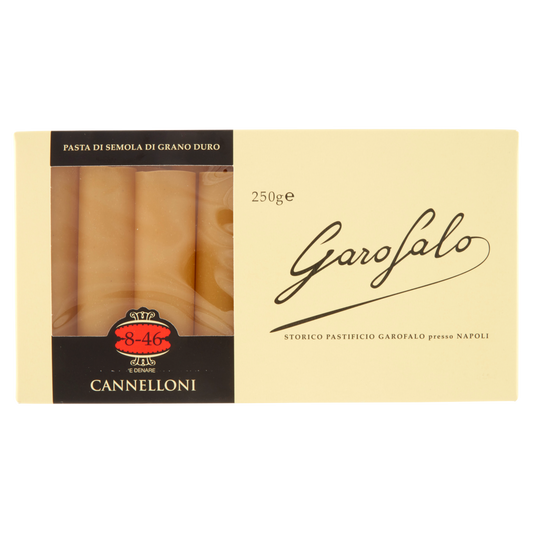 GAROFALO PASTA DI SEMOLA CANNELLONI 250g (12 in a box)available from our italian retail store