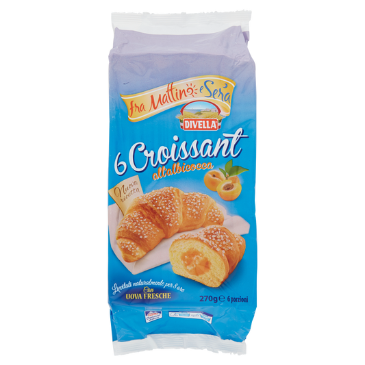 DIVELLA CROISSANT ALBICOCCA 270g (12 in a box)