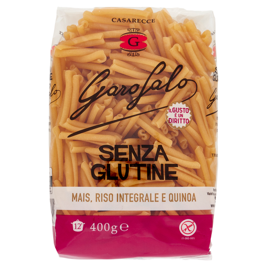 GAROFALO PASTA SENZA GLUTINE CASARECCE 500(12 in a box)available from our italian retail store