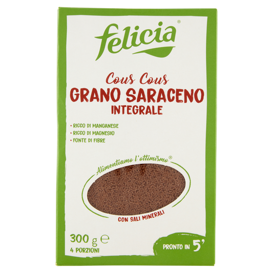FELICIA COUS COUS GRANO SARRACENO INTEGRALE 300g (12 in a box)