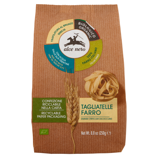 ALCENERO TAGLIATELLE AL FARRO ORGANIC 250g (12 in a box)