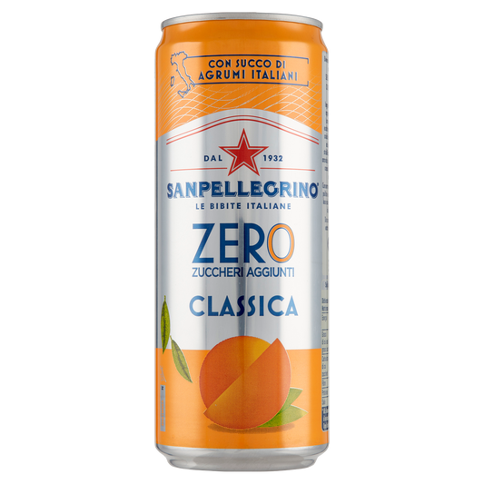 SANPELLEGRINO ARANCIATA ZERO 330ml (24 in a box)