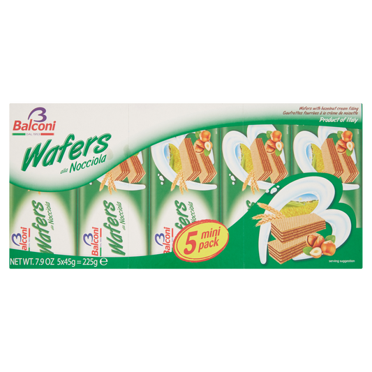 BALCONI WAFER NOCCIOLA 45gX5 (20 in a box)