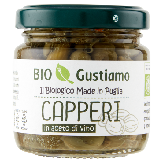 BIO GUSTIAMO CAPPERI IN ACETO 100g (6 in a box)