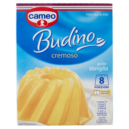 CAMEO BUDINO VANIGLIA 140g (8 in a box)  available from italian retail store