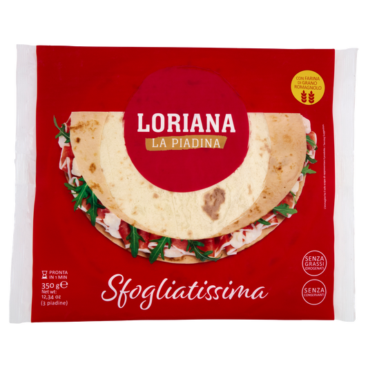 LORIANA PIADA SFOGLIATA 350g (15 in a box)