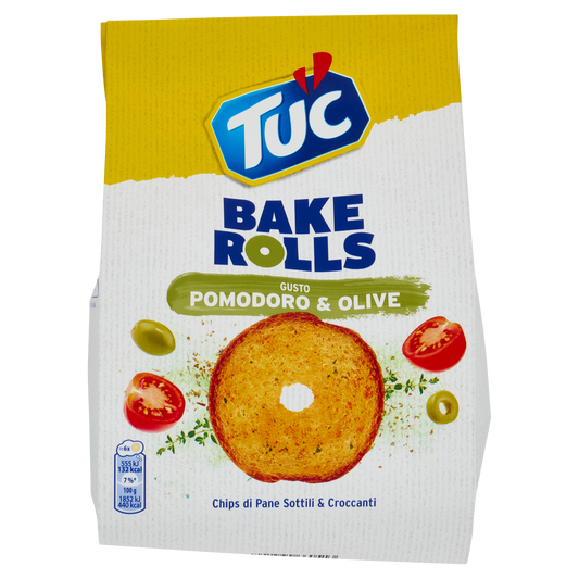 ORO SAIWA TUC BAKE ROLLS GUSTO OLIVE POMODORO 150g (8 in a box)available from our italian retail store