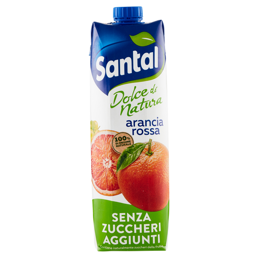 SANTAL ARANCIA ROSSA no added sugar 1lt (12 in a box)