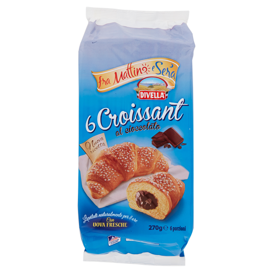 DIVELLA CROISSANT CIOCCOLATO 270g (12 in a box)