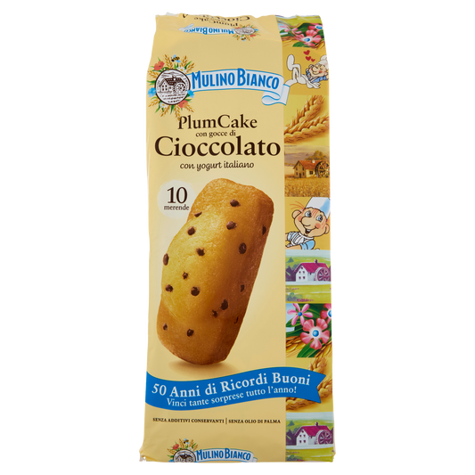 MULINO BIANCO PLUMCAKE GOCCE DI CIOCCOLATO X10 350g (10 in a box)