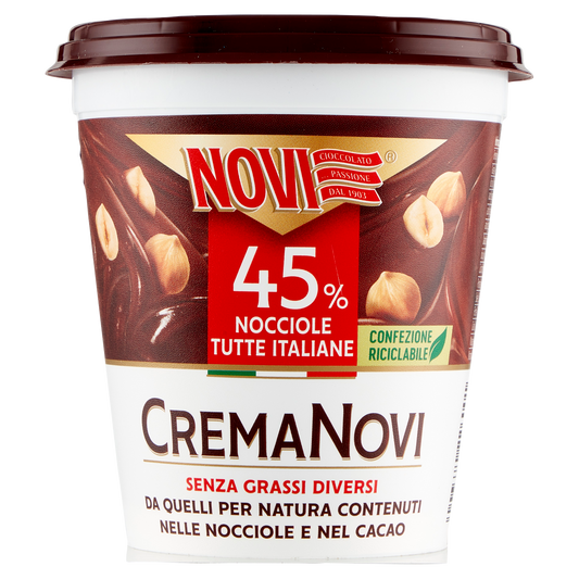 NOVI CREMA NOCCIOLA SPALMABILE 200g (12 in a box)available from our italian retail store