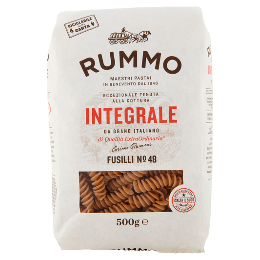 RUMMO 48 FUSILLI INTEGRALI 500g (16 in a box) available from our italian retail store