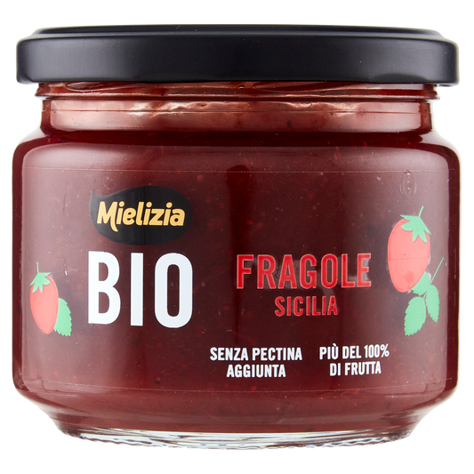 MIELIZIA CONFETTURA FRAGOLA ORGANIC 250g (6 in a box)available from our italian retail store