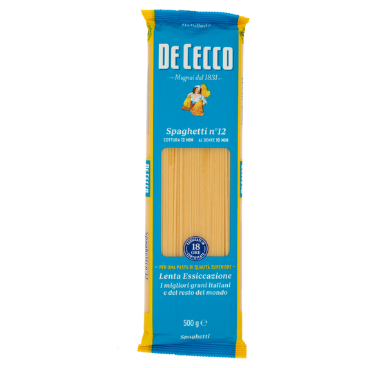 DE CECCO PASTA DI SEMOLA SPAGHETTI N°12 500g (24 in a box)