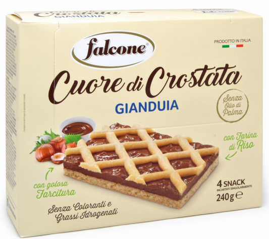 FALCONE CROSTATA RISO E GIANDUIA 240g (12 in a box)