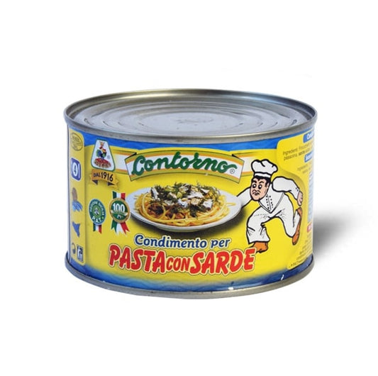 FRATELLI CONTORNO CONDIMENTO PASTA CON SARDE 195g (24 in a box)available from our italian retail store