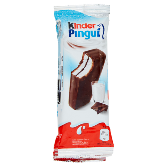 KINDER PINGUI' AL CIOCCOLATO X4 120g (9 in a box)available from our italian retail store