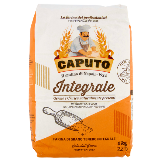 CAPUTO FARINA INTEGRALE 1kg (10 in a box)available from our italian retail store