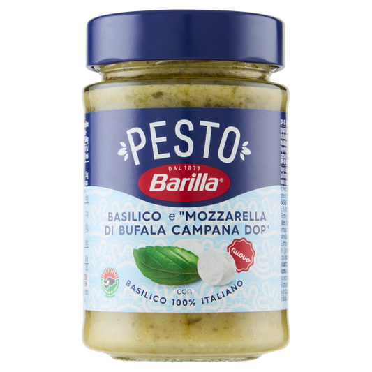 BARILLA PESTO BASILICO E BUFALA 190g (12 in a box)available from our italian retail store