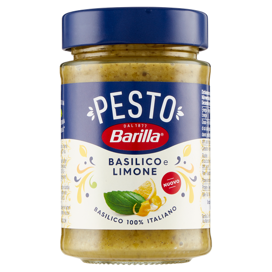 BARILLA PESTO LIMONE 190g (12 in a box)available from our italian retail store