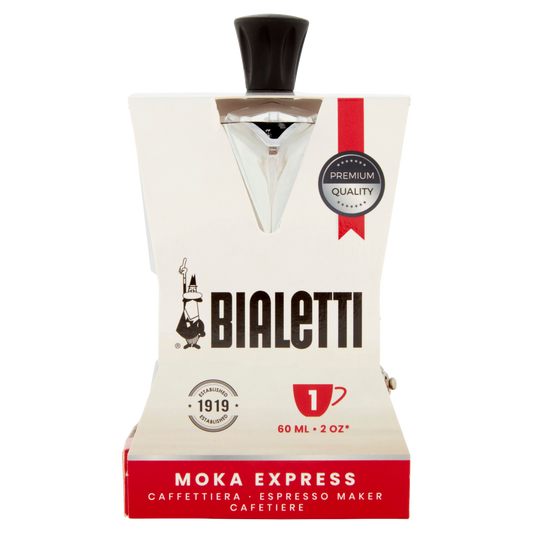 BIALETTI MOKA 1 cup 1 PZ (6 in a box)available from our italian retail store