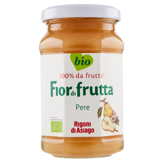 RIGONI CONFETTURA FIOR DI FRUTTA PERA 250g (6 in a box)available from our italian retail store