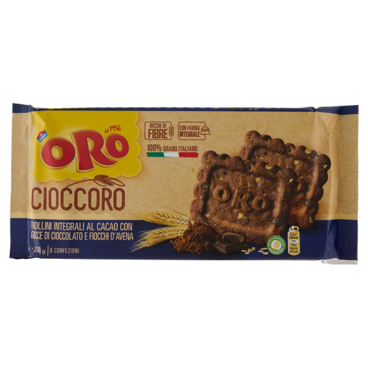 ORO SAIWA FROLLINI INTEGRALI AL CACAO 300g (6 in a box)