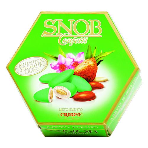 CRISPO SNOB CONFETTI MANDORLA VERDE 500g (6 in a box) available from italian retail store