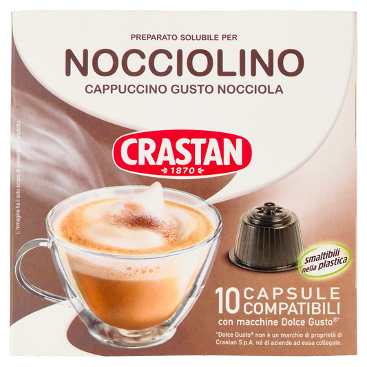 CRASTAN NOCCIOLINO CAPSULE X 10 A.D. (8 in a box)