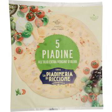 PIADINA PIADINERIA OLIO EVO 600g x 5 - 12 P/BOX
